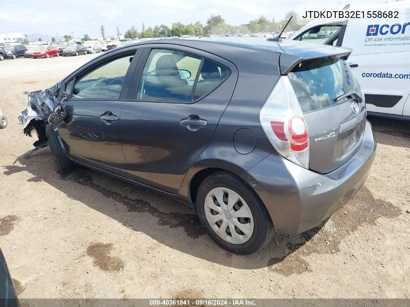 JTDKDTB32E1558682 2014 Toyota Prius C Three