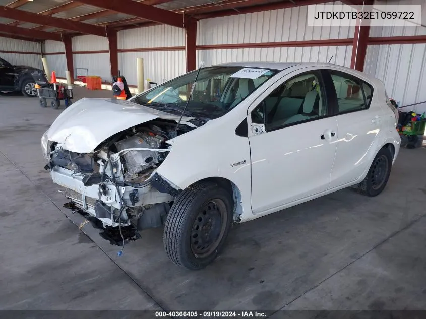 JTDKDTB32E1059722 2014 Toyota Prius C One