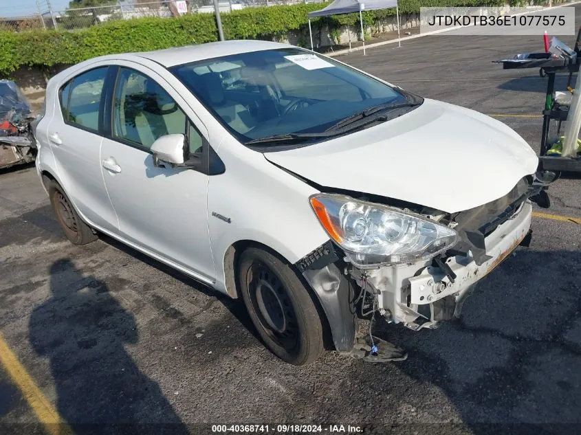 JTDKDTB36E1077575 2014 Toyota Prius C One