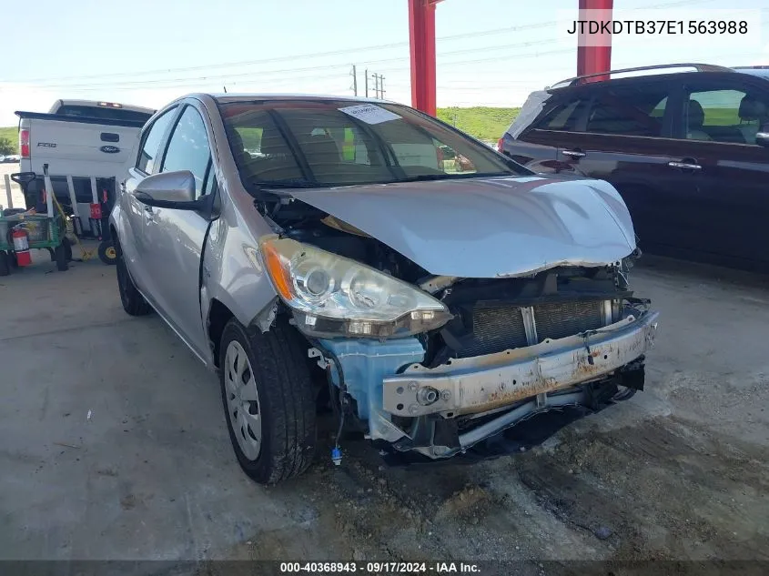 JTDKDTB37E1563988 2014 Toyota Prius C Two