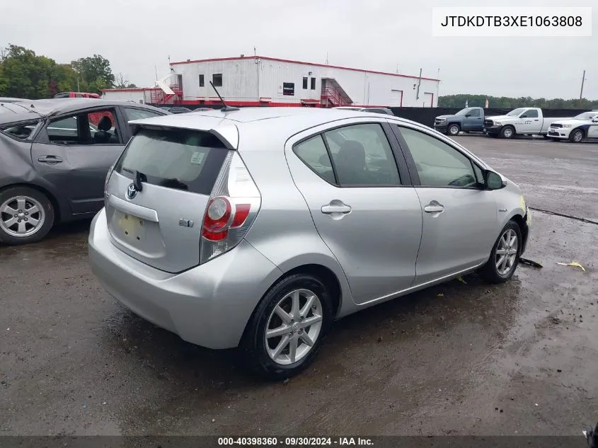 JTDKDTB3XE1063808 2014 Toyota Prius C Three