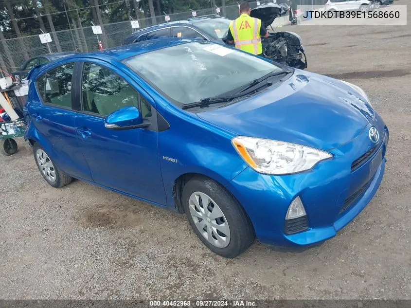 2014 Toyota Prius C One VIN: JTDKDTB39E1568660 Lot: 40452968