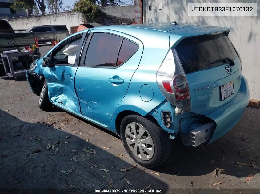 JTDKDTB33E1070132 2014 Toyota Prius C Two