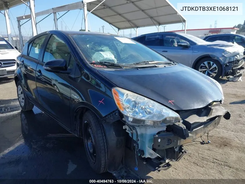 JTDKDTB3XE1068121 2014 Toyota Prius C Two