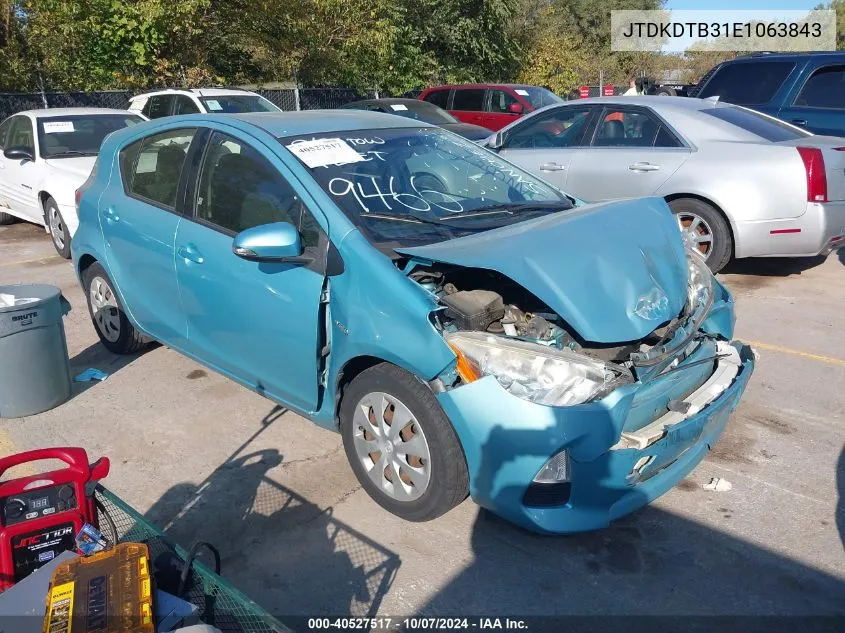 JTDKDTB31E1063843 2014 Toyota Prius C Two