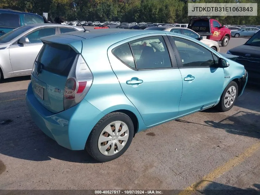 JTDKDTB31E1063843 2014 Toyota Prius C Two