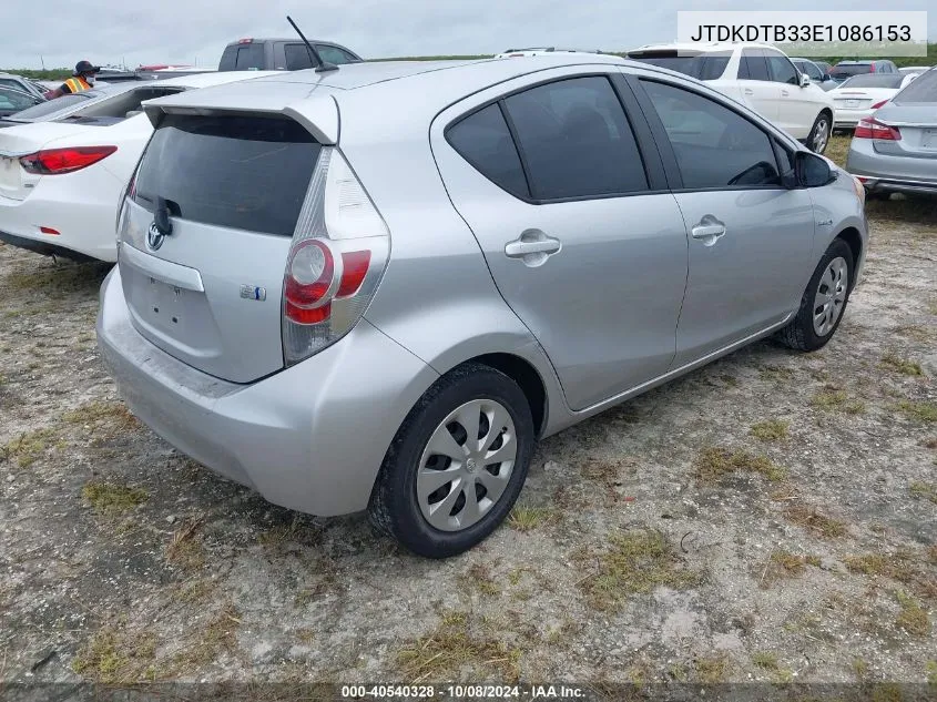 JTDKDTB33E1086153 2014 Toyota Prius C