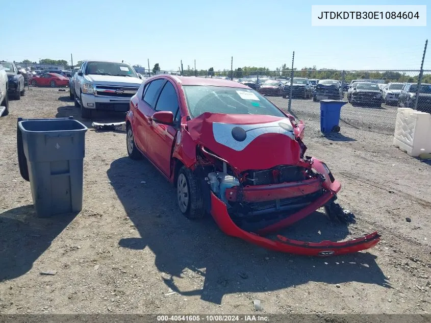 2014 Toyota Prius C One VIN: JTDKDTB30E1084604 Lot: 40541605