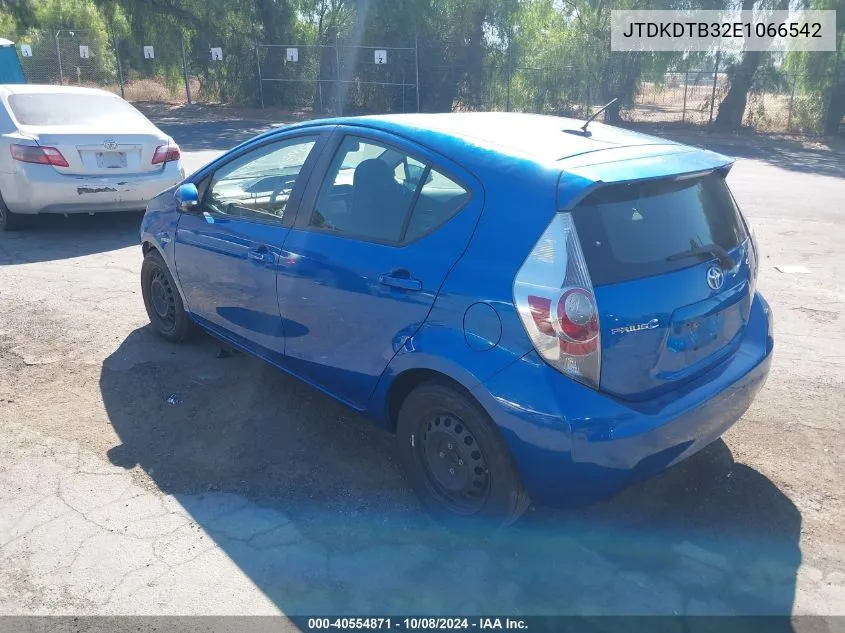 JTDKDTB32E1066542 2014 Toyota Prius C Three