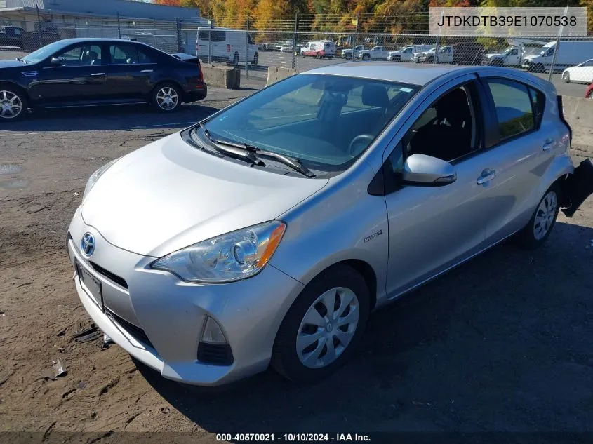 JTDKDTB39E1070538 2014 Toyota Prius C Two