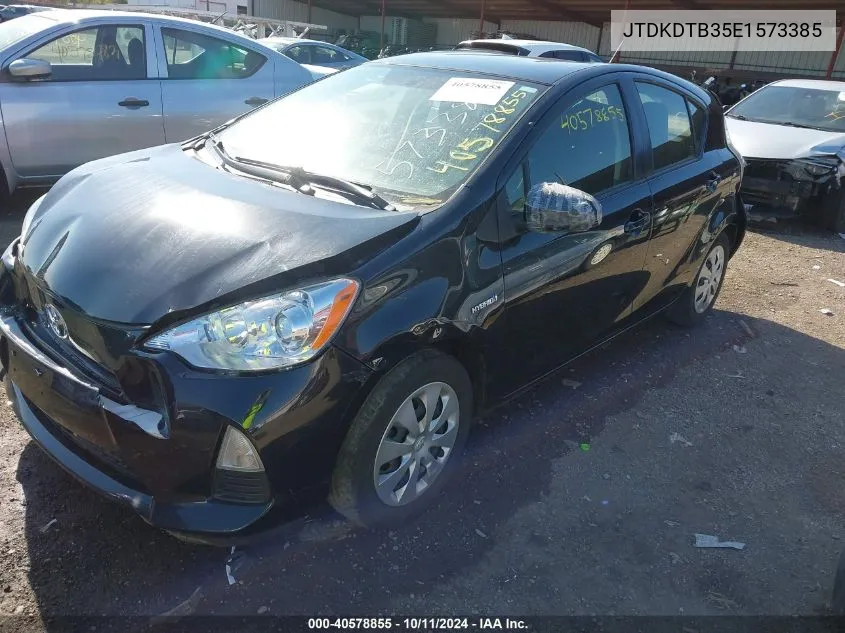 2014 Toyota Prius C Two VIN: JTDKDTB35E1573385 Lot: 40578855