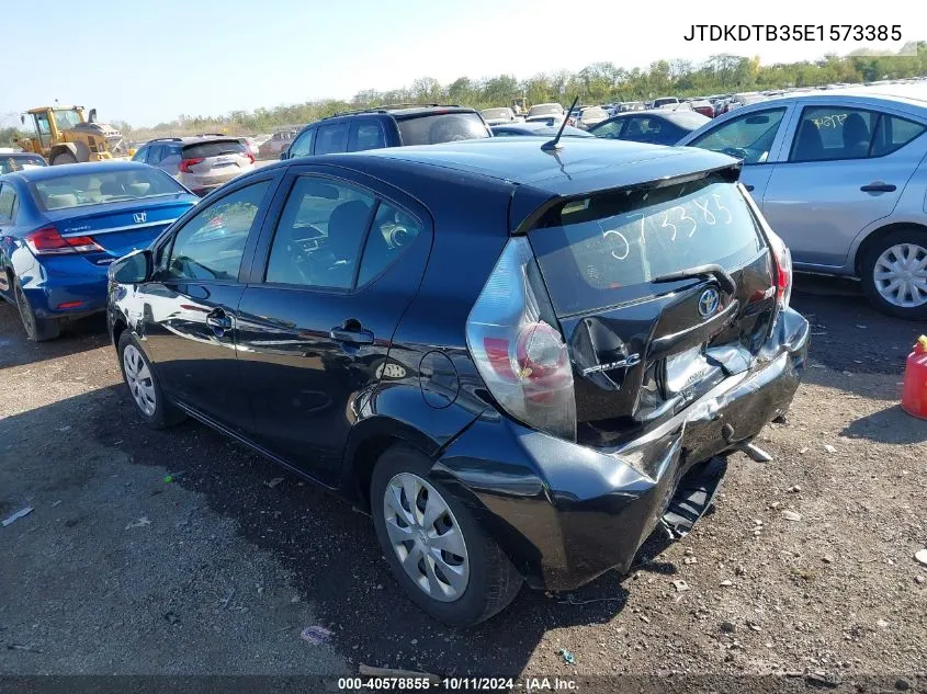 2014 Toyota Prius C Two VIN: JTDKDTB35E1573385 Lot: 40578855