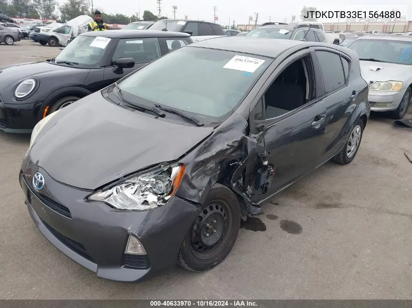 2014 Toyota Prius C Three VIN: JTDKDTB33E1564880 Lot: 40633970