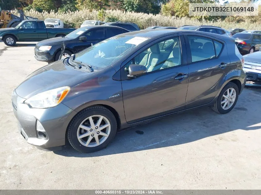 JTDKDTB32E1069148 2014 Toyota Prius C Four