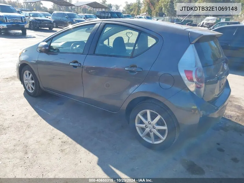 JTDKDTB32E1069148 2014 Toyota Prius C Four