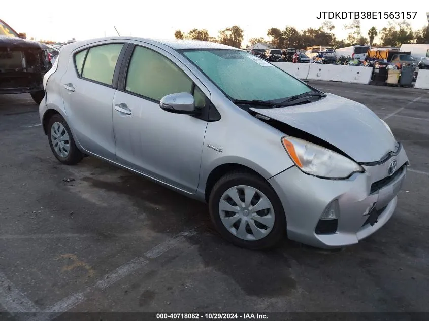 2014 Toyota Prius C One VIN: JTDKDTB38E1563157 Lot: 40718082