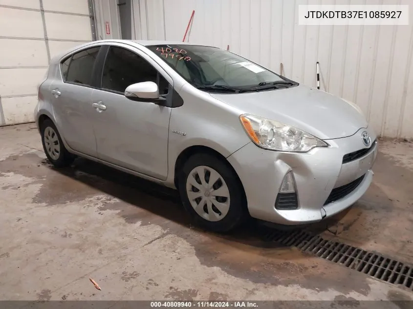 2014 Toyota Prius C Two VIN: JTDKDTB37E1085927 Lot: 40809940