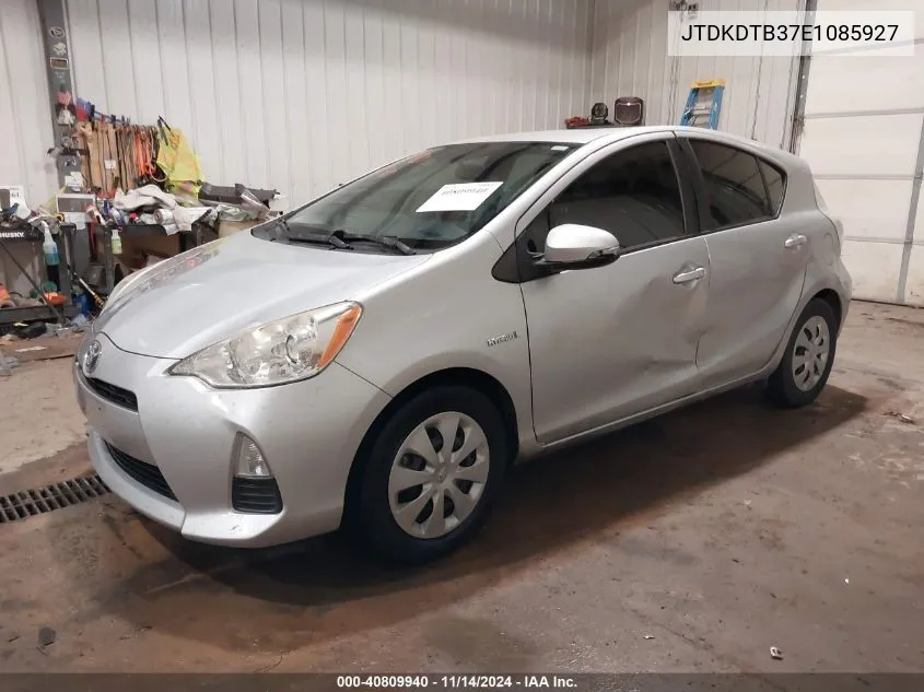 2014 Toyota Prius C Two VIN: JTDKDTB37E1085927 Lot: 40809940