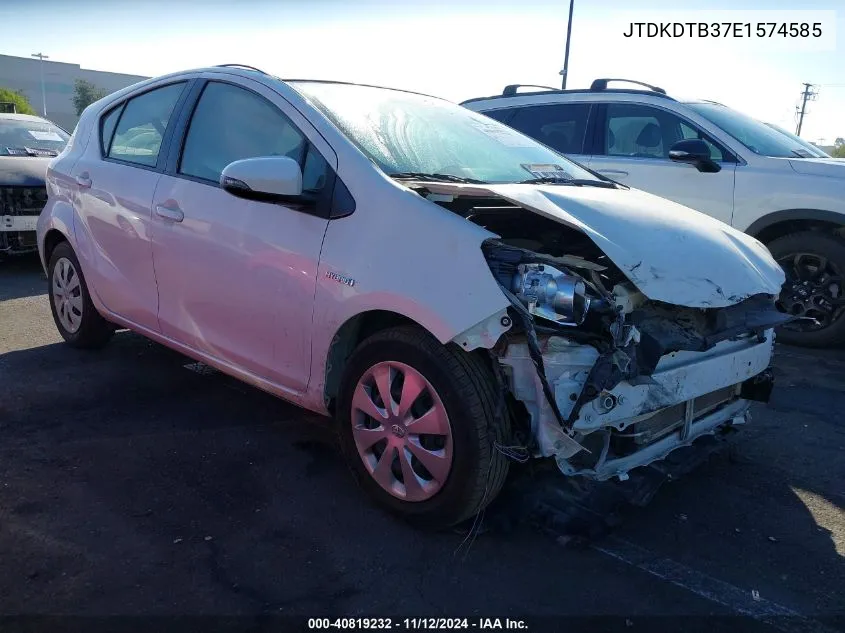 JTDKDTB37E1574585 2014 Toyota Prius C One