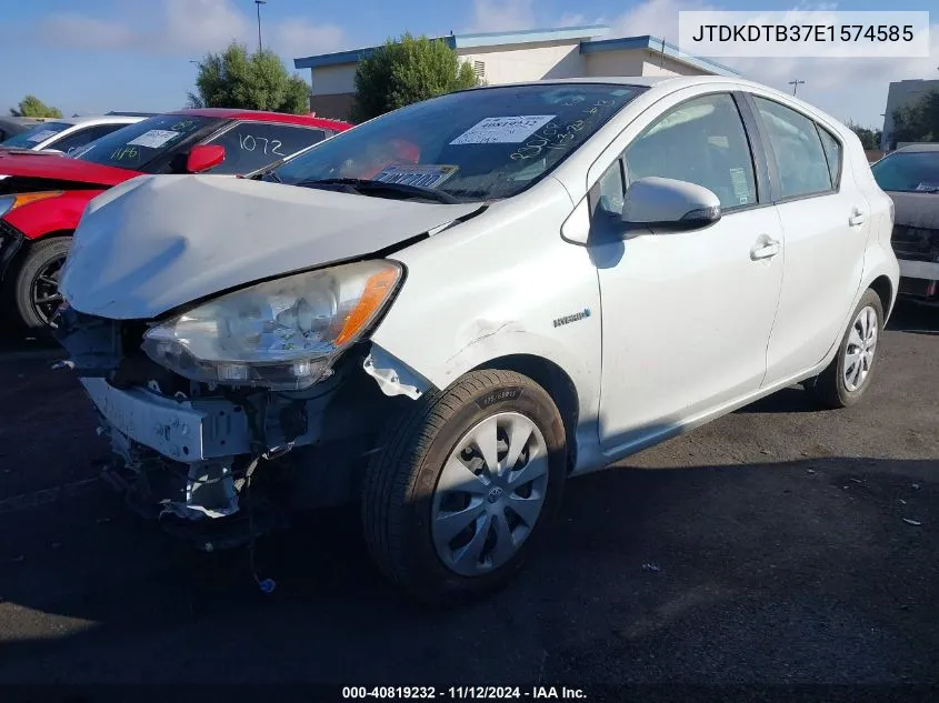 JTDKDTB37E1574585 2014 Toyota Prius C One