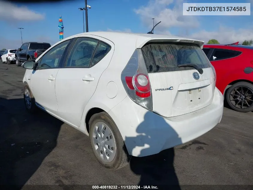 JTDKDTB37E1574585 2014 Toyota Prius C One