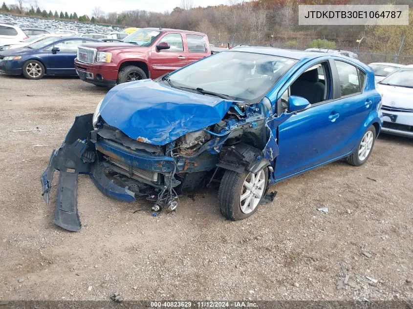 JTDKDTB30E1064787 2014 Toyota Prius C Three