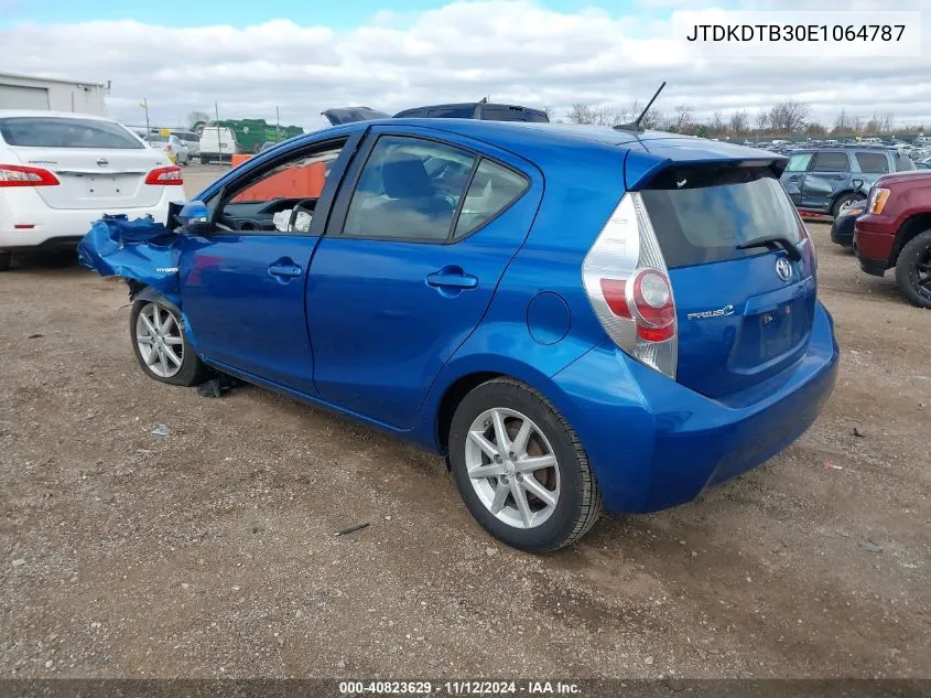 JTDKDTB30E1064787 2014 Toyota Prius C Three