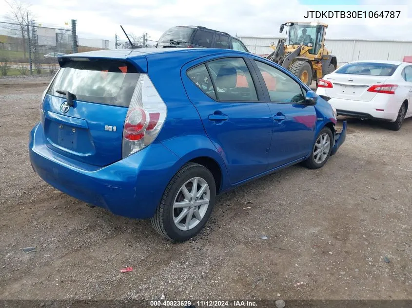 JTDKDTB30E1064787 2014 Toyota Prius C Three