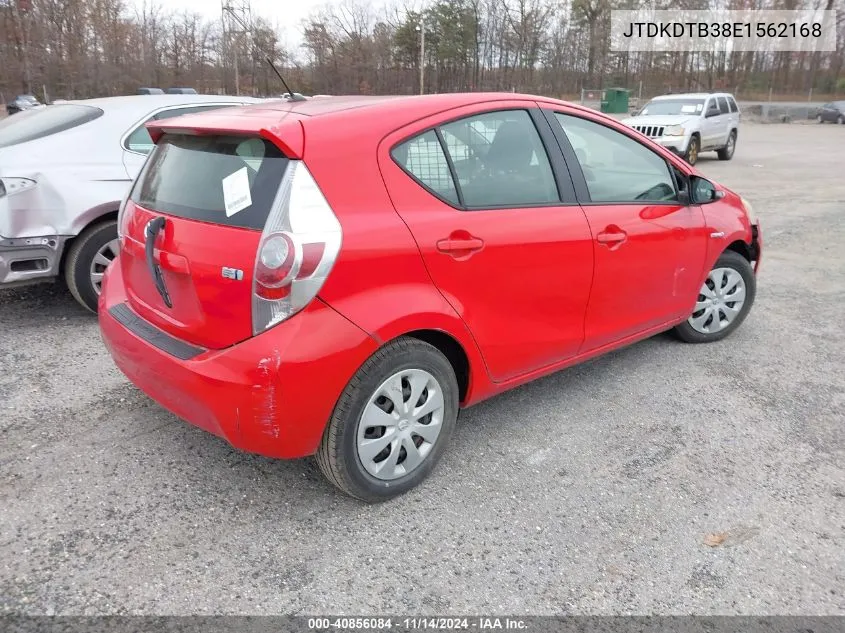 2014 Toyota Prius C Two VIN: JTDKDTB38E1562168 Lot: 40856084