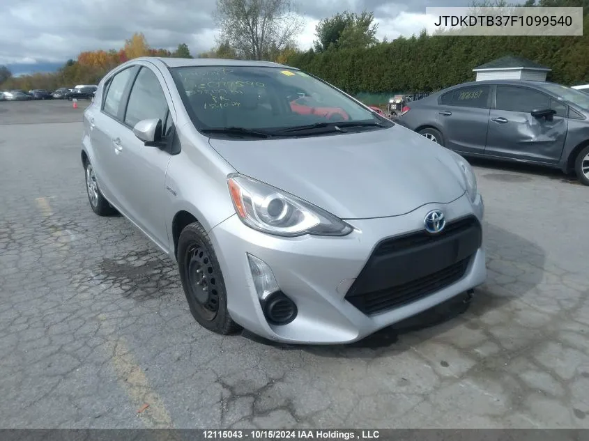 JTDKDTB37F1099540 2015 Toyota Prius C Technology