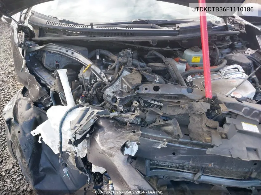 JTDKDTB36F1110186 2015 Toyota Prius C Two