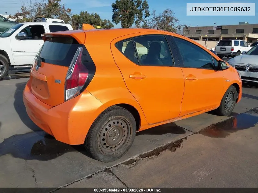 JTDKDTB36F1089632 2015 Toyota Prius C One