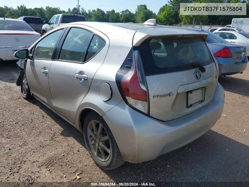 2015 Toyota Prius C Three VIN: JTDKDTB37F1575804 Lot: 39694284