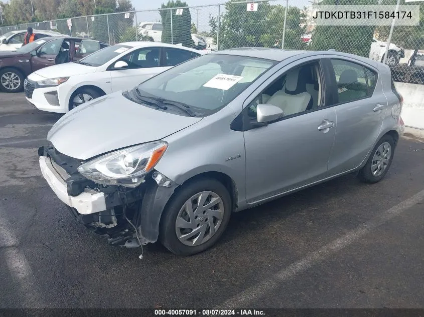 JTDKDTB31F1584174 2015 Toyota Prius C One