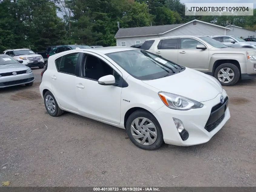 JTDKDTB30F1099704 2015 Toyota Prius C Two