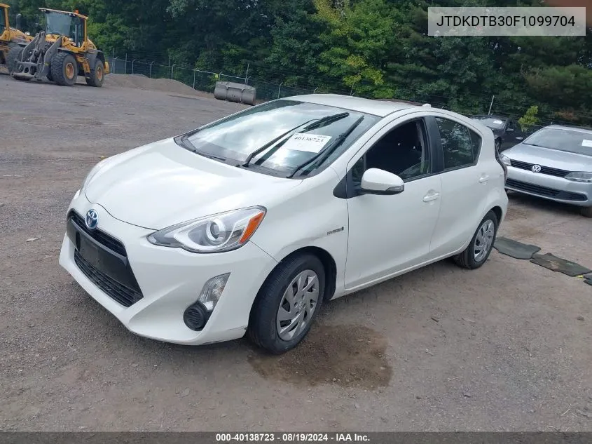 JTDKDTB30F1099704 2015 Toyota Prius C Two