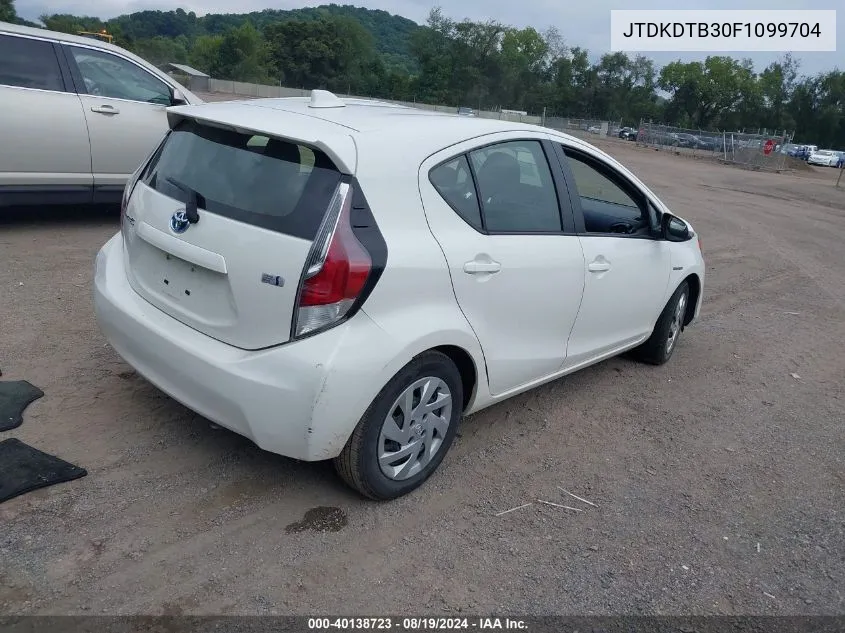 JTDKDTB30F1099704 2015 Toyota Prius C Two