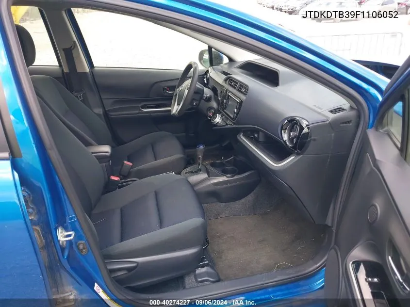 JTDKDTB39F1106052 2015 Toyota Prius C Two