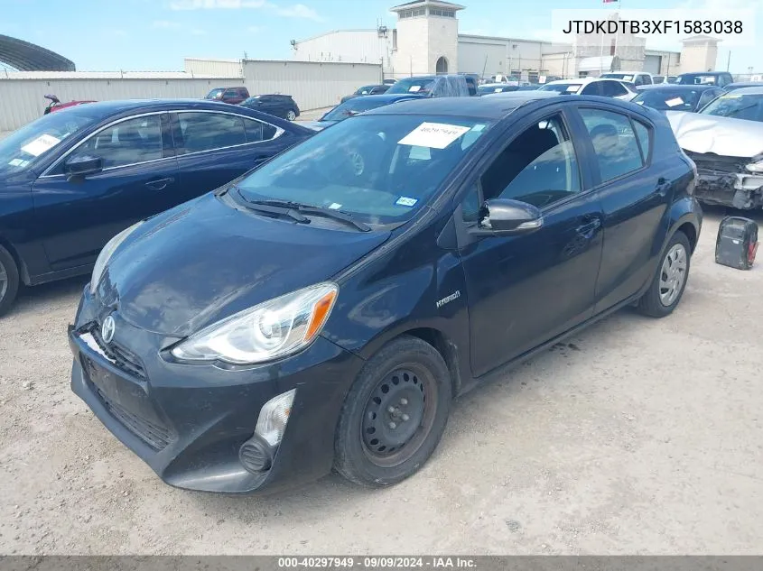 JTDKDTB3XF1583038 2015 Toyota Prius C Three