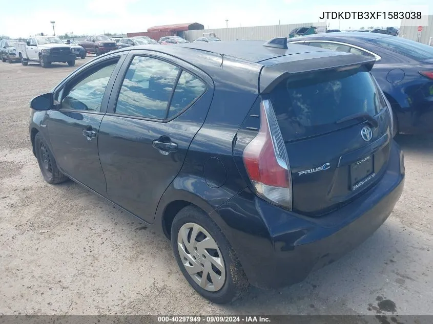 JTDKDTB3XF1583038 2015 Toyota Prius C Three