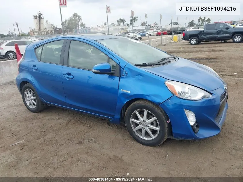 JTDKDTB36F1094216 2015 Toyota Prius C Four