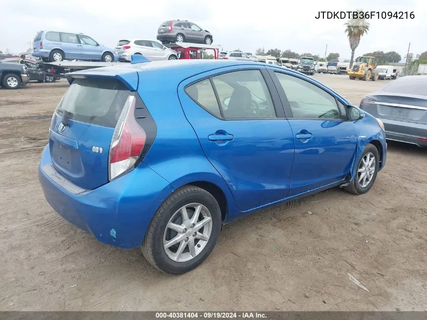 JTDKDTB36F1094216 2015 Toyota Prius C Four