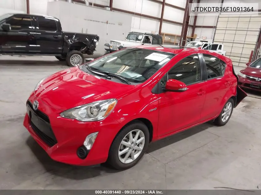 JTDKDTB36F1091364 2015 Toyota Prius C