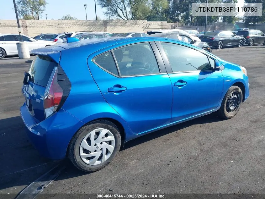 JTDKDTB38F1110786 2015 Toyota Prius C Two