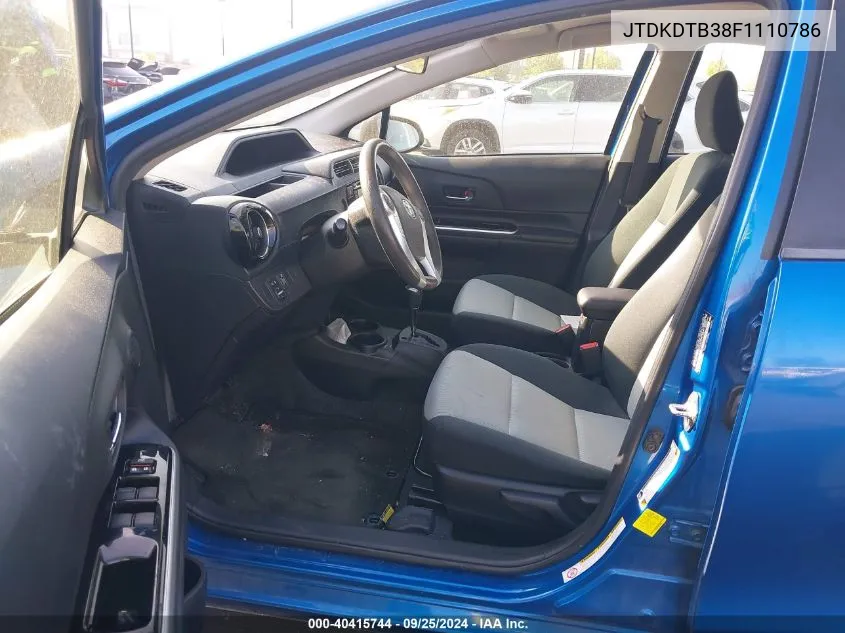 JTDKDTB38F1110786 2015 Toyota Prius C Two