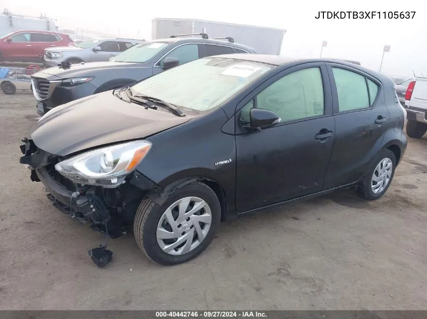 JTDKDTB3XF1105637 2015 Toyota Prius C One