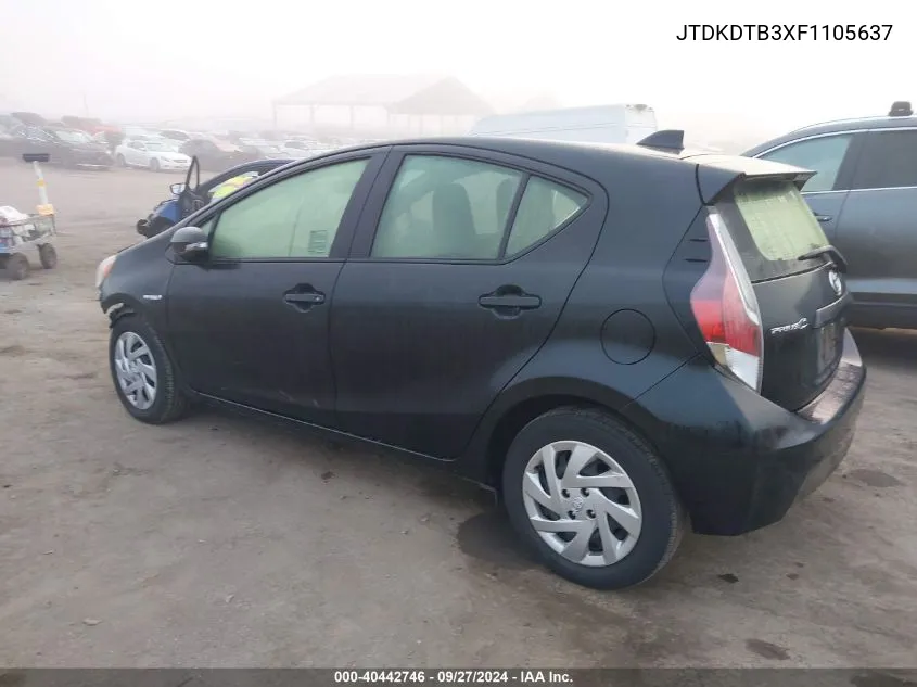 JTDKDTB3XF1105637 2015 Toyota Prius C One