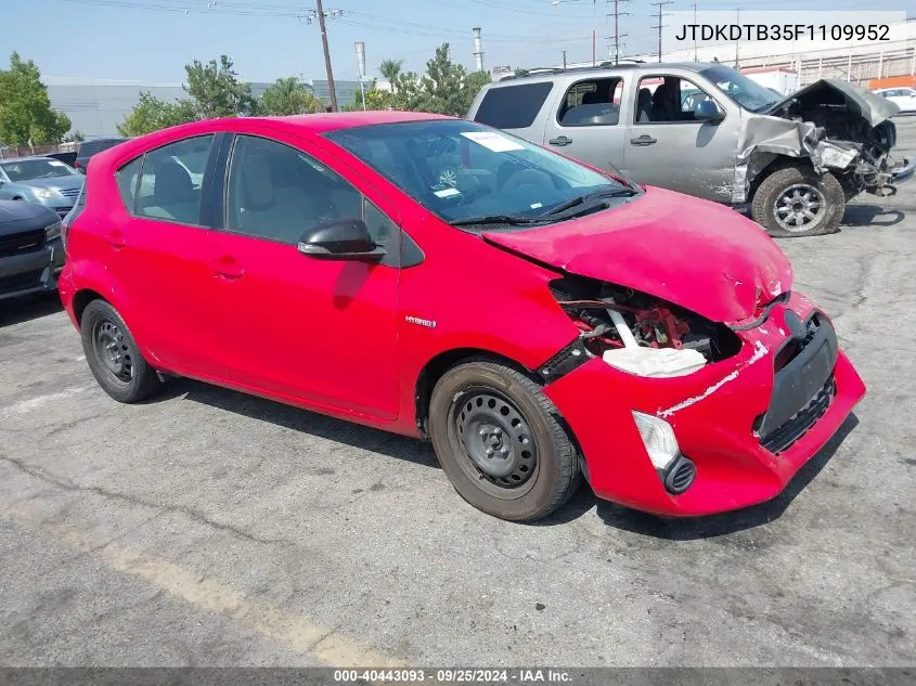 JTDKDTB35F1109952 2015 Toyota Prius C One