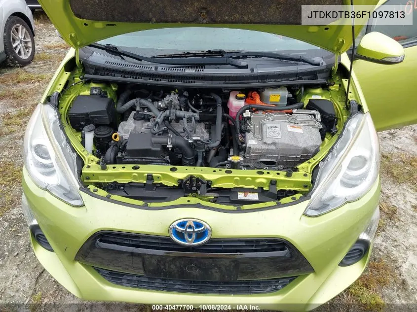 JTDKDTB36F1097813 2015 Toyota Prius C Three