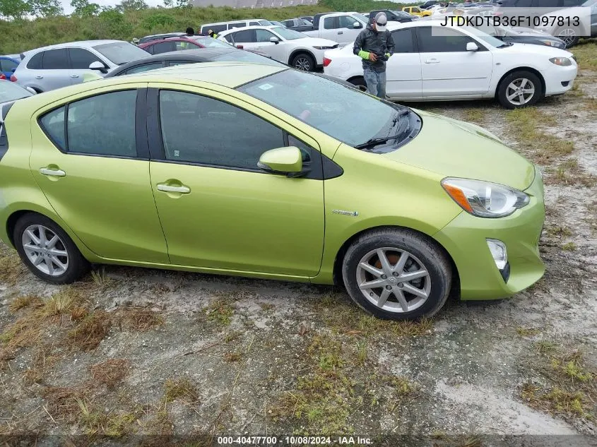 JTDKDTB36F1097813 2015 Toyota Prius C Three